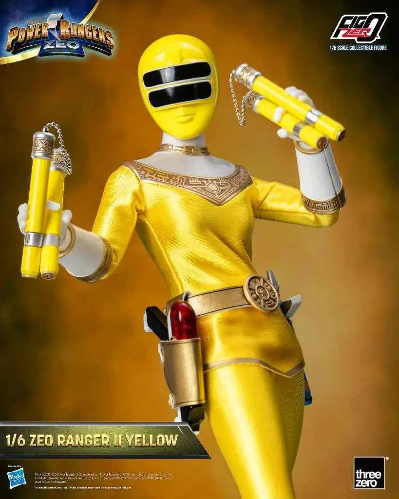 threezero FigZero Power Rangers Zeo: Zeo Ranger II Yellow – 1/6 Sammlerfigur (30 cm) - Actionfigurenwelt - Actionfigur Sammlerstück