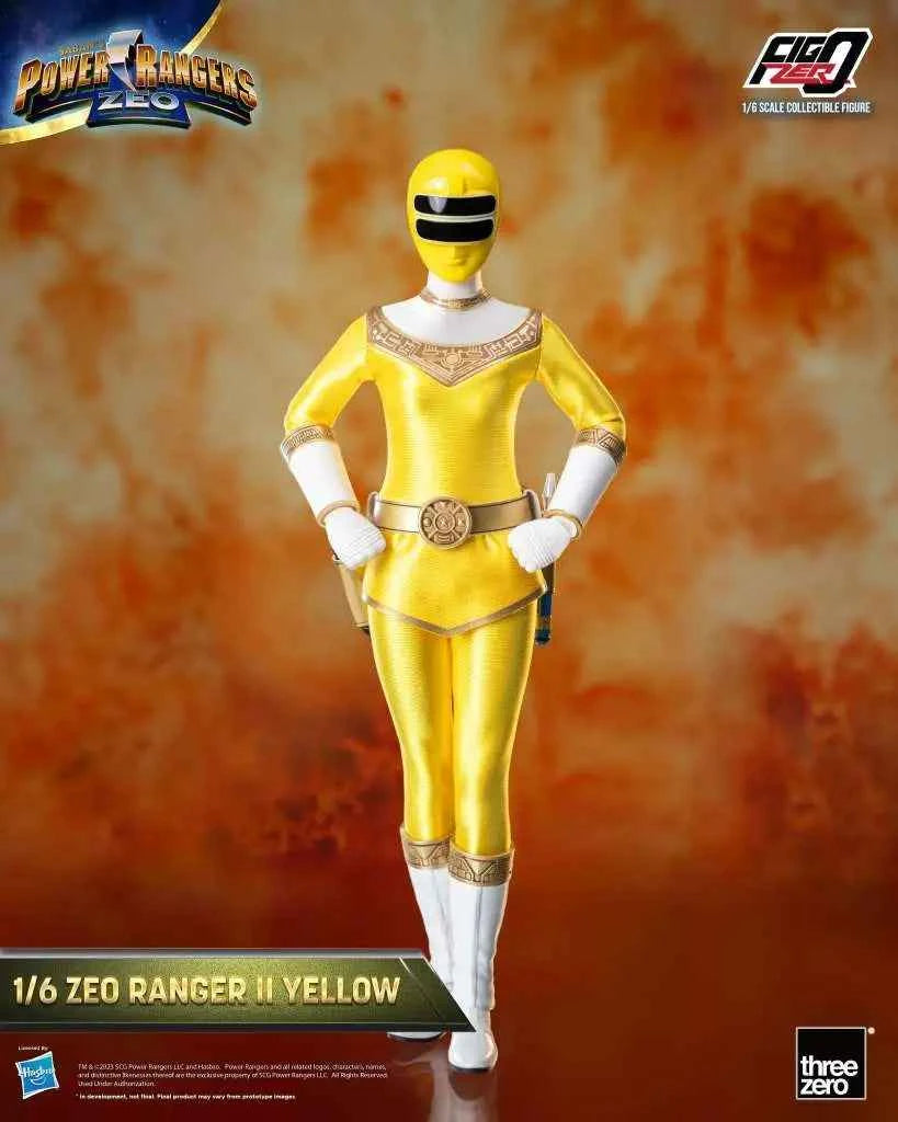 threezero FigZero Power Rangers Zeo: Zeo Ranger II Yellow – 1/6 Sammlerfigur (30 cm) - Actionfigurenwelt - Actionfigur Sammlerstück