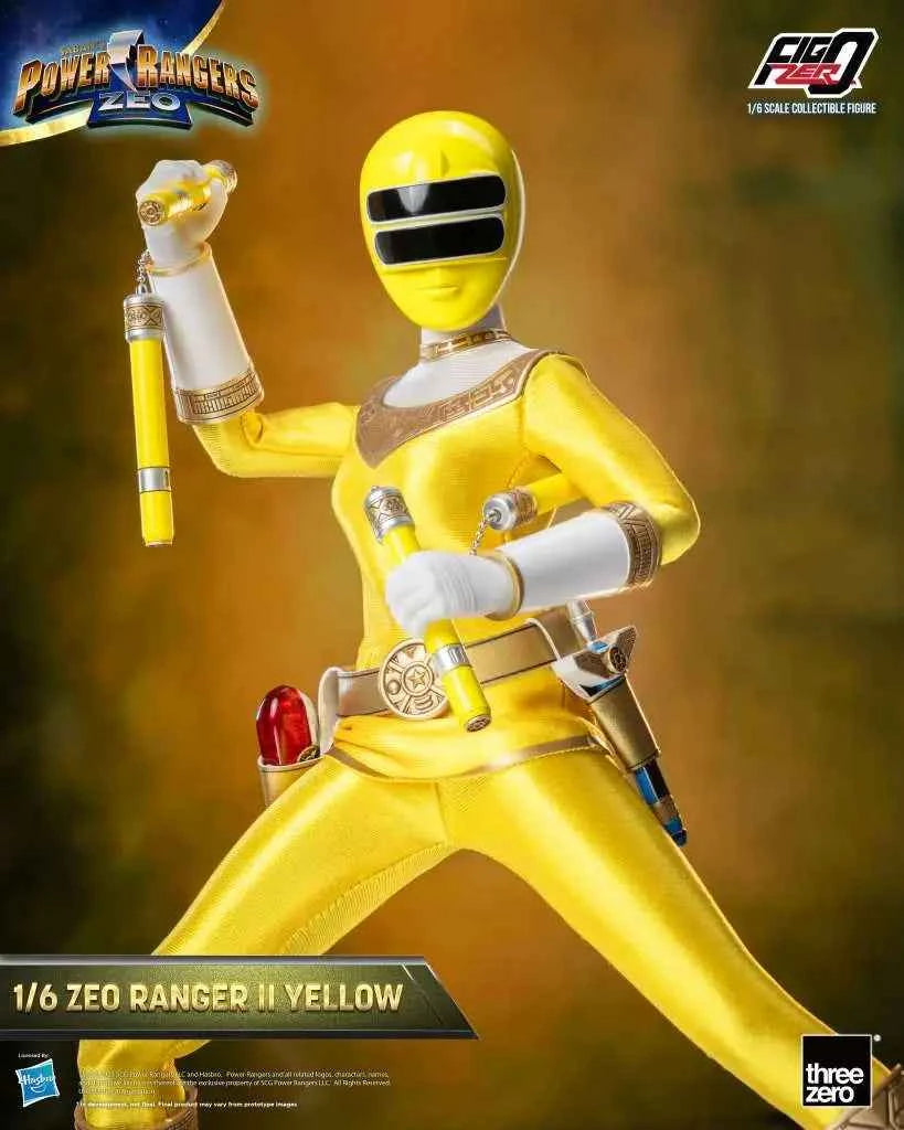 threezero FigZero Power Rangers Zeo: Zeo Ranger II Yellow – 1/6 Sammlerfigur (30 cm) - Actionfigurenwelt - Actionfigur Sammlerstück