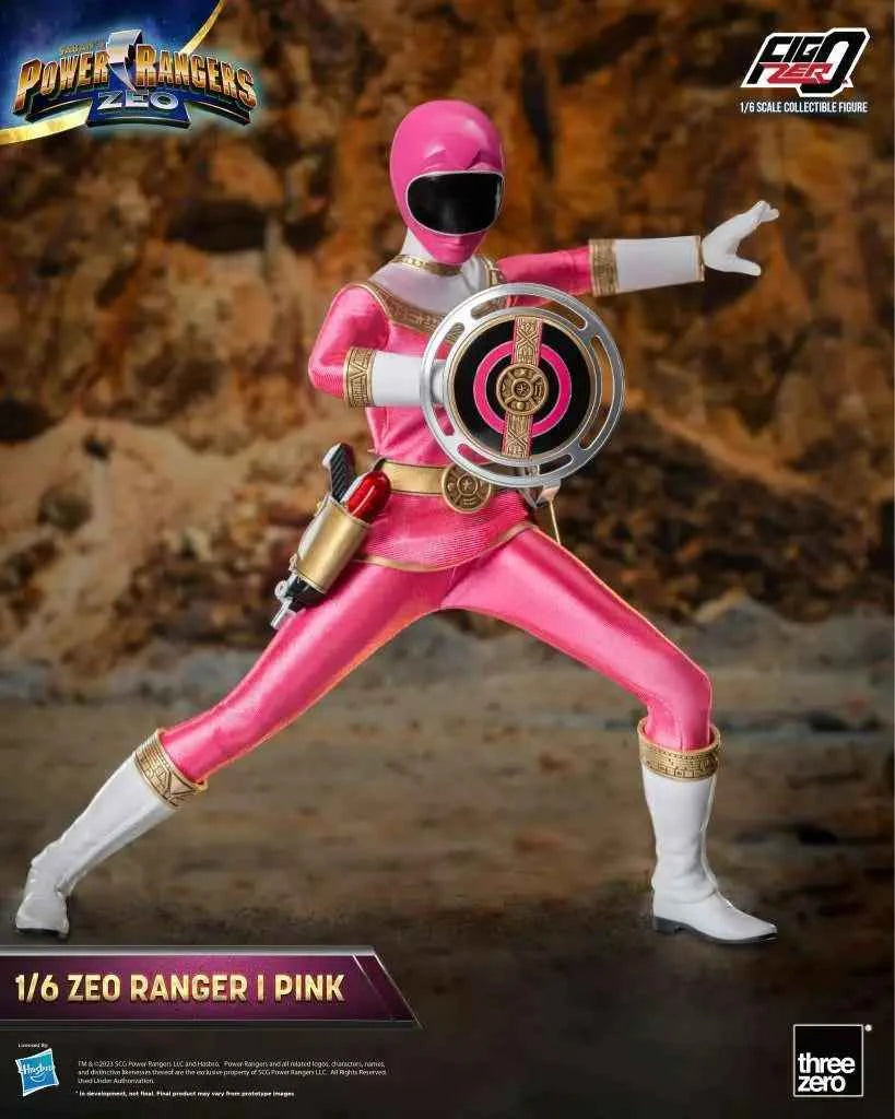 threezero FigZero Power Rangers Zeo: Zeo Ranger I Pink – 1/6 Sammlerfigur (30 cm) - Actionfigurenwelt - Actionfigur Sammlerstück