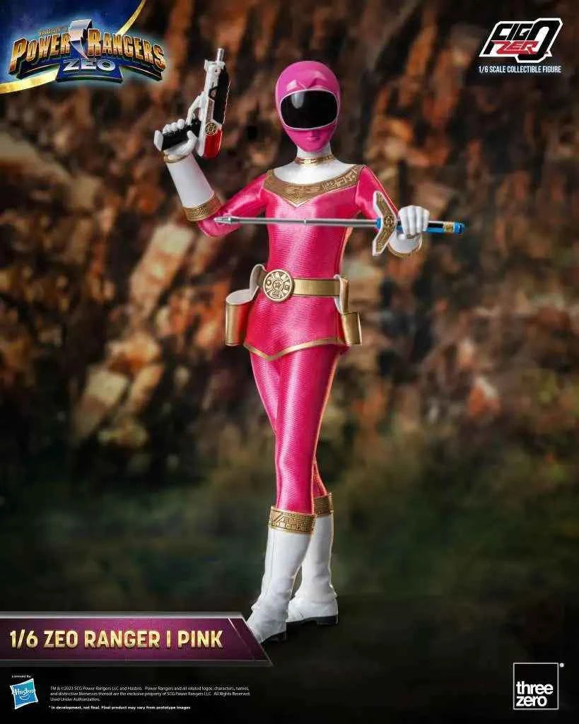 threezero FigZero Power Rangers Zeo: Zeo Ranger I Pink – 1/6 Sammlerfigur (30 cm) - Actionfigurenwelt - Actionfigur Sammlerstück