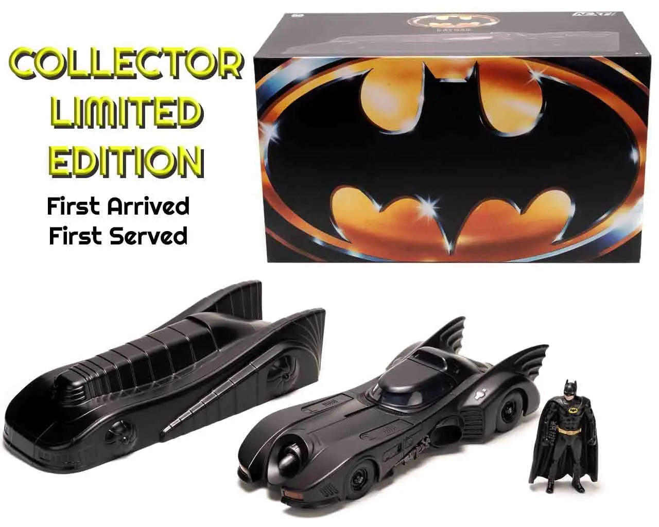 Batman 1989 – Batmobil & Batman Figur – Gepanzert (Shields) Limited Edition 1:24 – Jada Toys