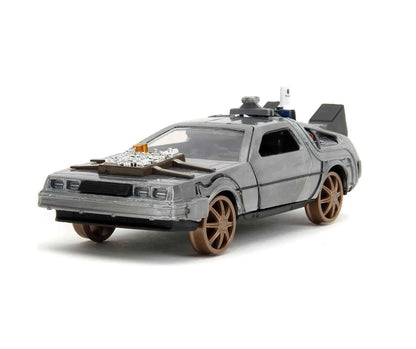 Zurück in die Zukunft III – DeLorean Time Machine Schienen-Version 1:32 Die-Cast Modell – Jada Toys