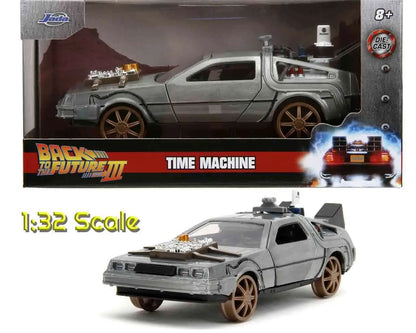 Zurück in die Zukunft III – DeLorean Time Machine Schienen-Version 1:32 Die-Cast Modell – Jada Toys