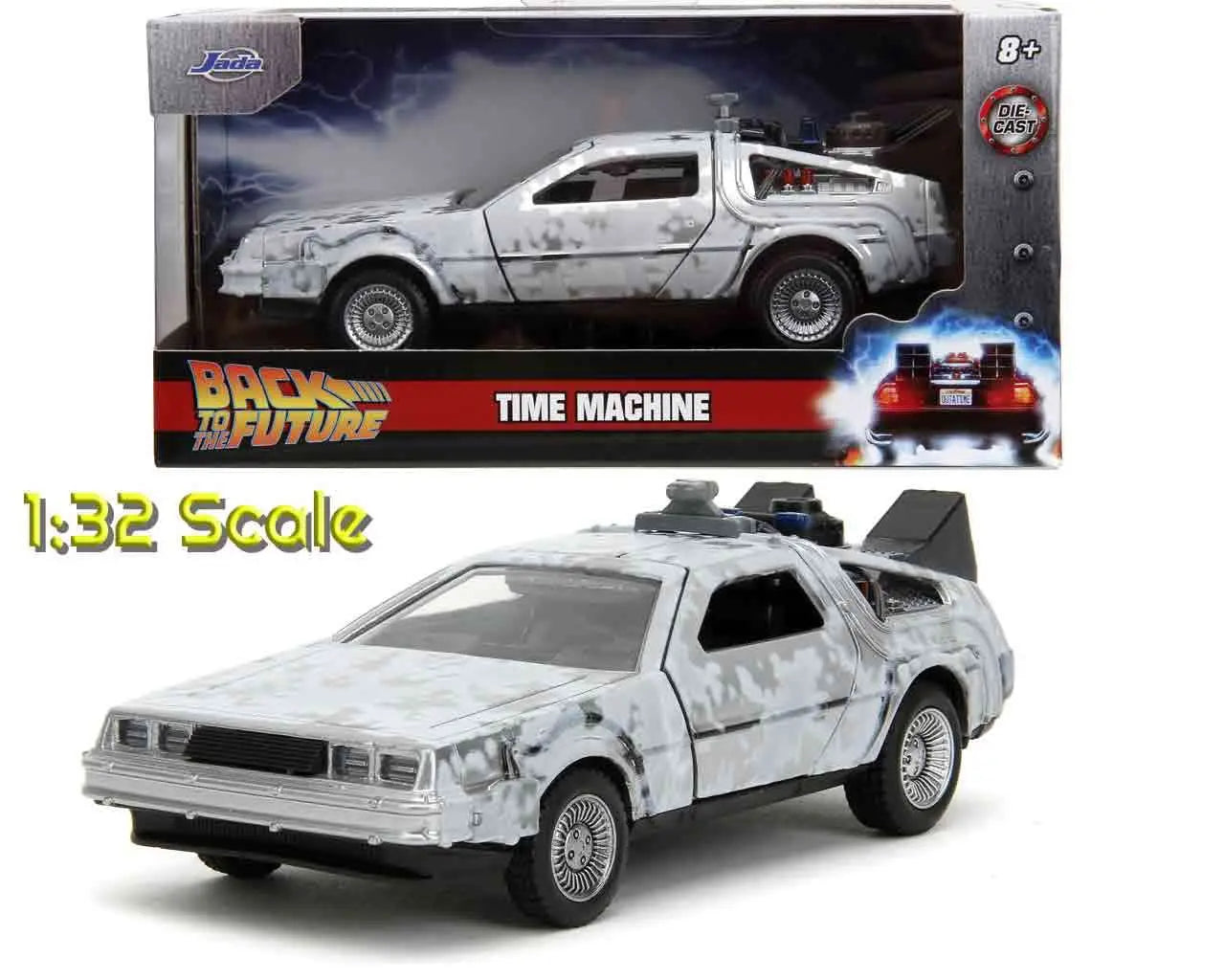Zurück in die Zukunft – DeLorean Time Machine Frost Effect 1:32 Die-Cast Modell – Jada Toys