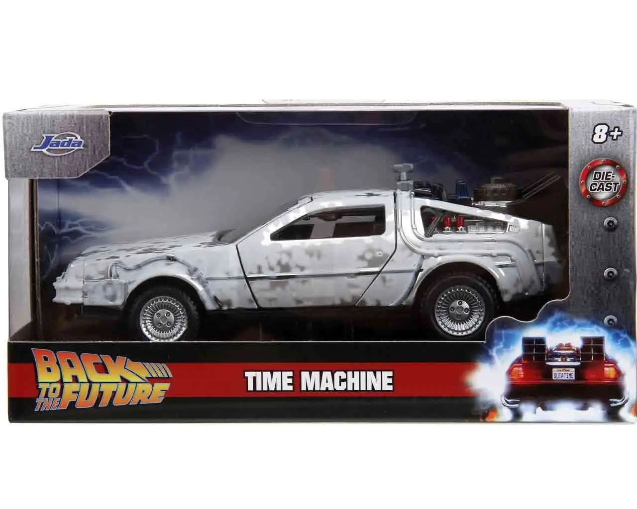 Zurück in die Zukunft – DeLorean Time Machine Frost Effect 1:32 Die-Cast Modell – Jada Toys
