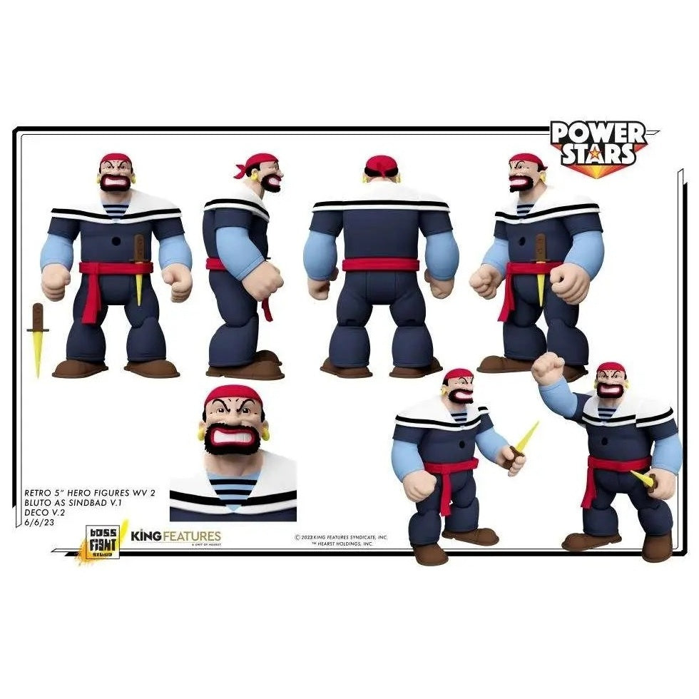 Boss Fight Studio Power Stars: Popeye – Bluto als Sindbad Actionfigur (12 cm)