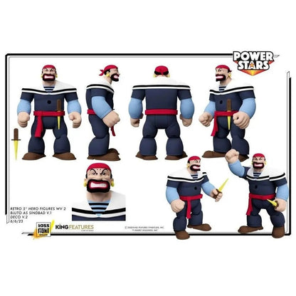 Boss Fight Studio Power Stars: Popeye – Bluto als Sindbad Actionfigur (12 cm)