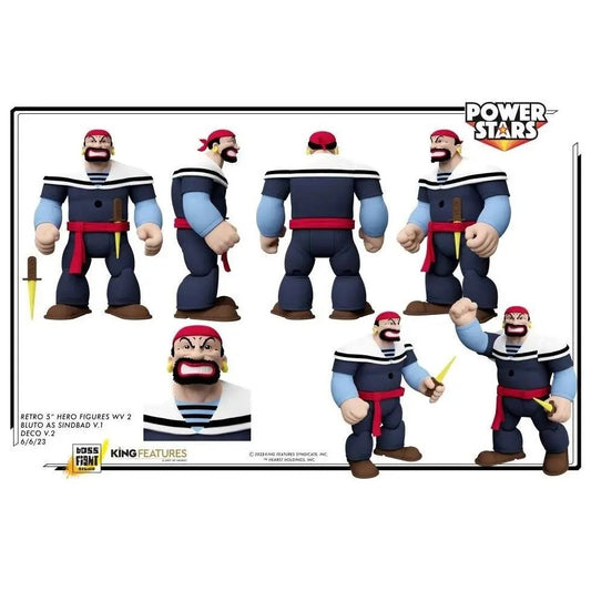 Boss Fight Studio Power Stars: Popeye – Bluto als Sindbad Actionfigur (12 cm)