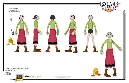 Boss Fight Studio Power Stars: Popeye – Olive Oyl Actionfigur (12 cm)