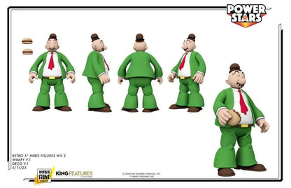 Boss Fight Studio Power Stars: Popeye – Wimpy (Schlappi) Actionfigur (12 cm)