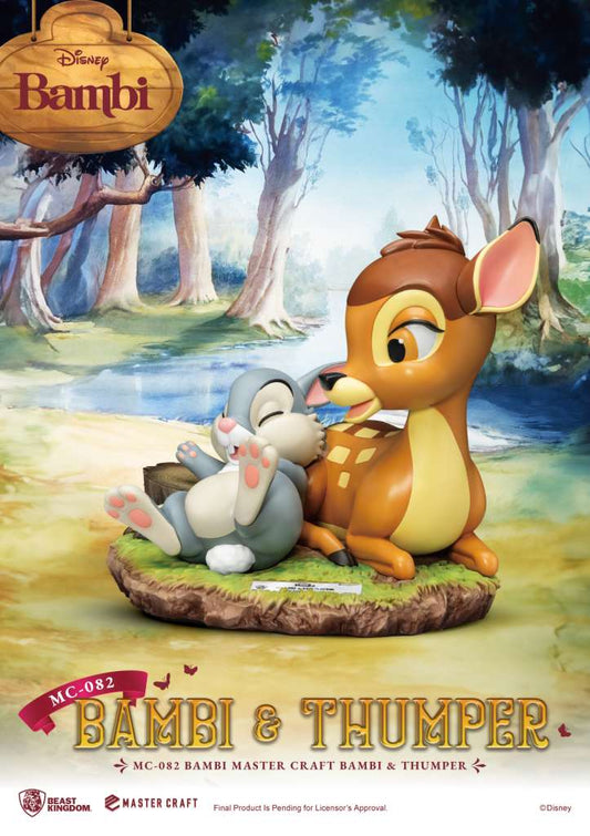 Disney Bambi Meisterhandwerk Bambi & Klopfer Statue Limitiert MC-082 Beast Kingdom