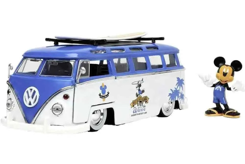 Jada Toys Disney Mickey Mouse & 1967 Volkswagen T1 Bus – 1:24 Die-Cast Sammlerset