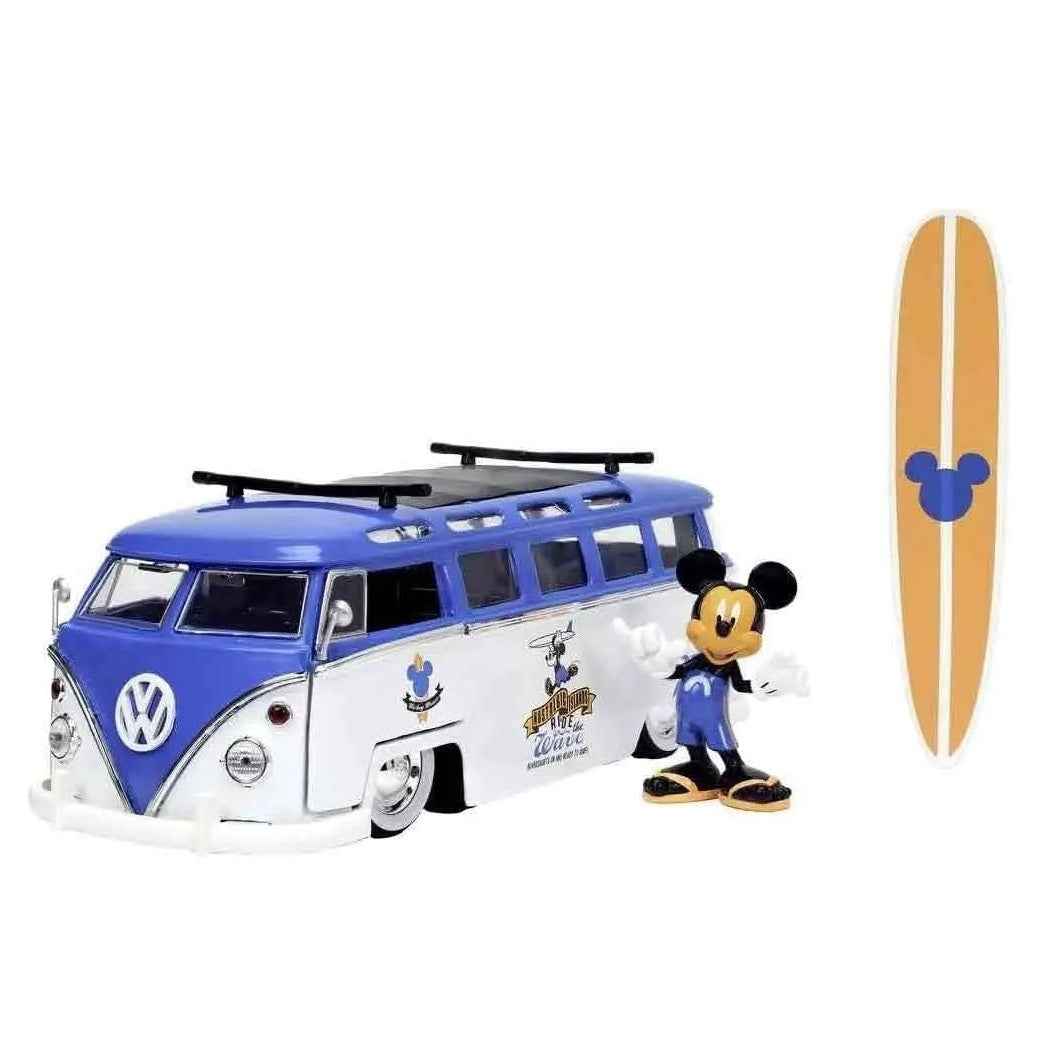 Jada Toys Disney Mickey Mouse & 1967 Volkswagen T1 Bus – 1:24 Die-Cast Sammlerset