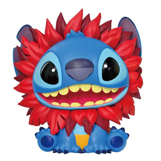 Disney Lilo & Stitch: Stitch als Simba (König der Löwen) PVC Spardose – Monogram Sammlerfigur (20 cm)