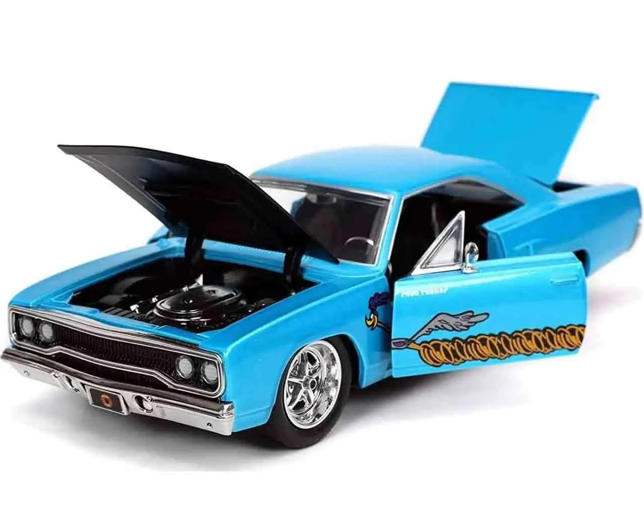 Jada Toys Looney Tunes 1970 Plymouth Road Runner & Wile E. Coyote – 1:24 Die-Cast Sammlerset