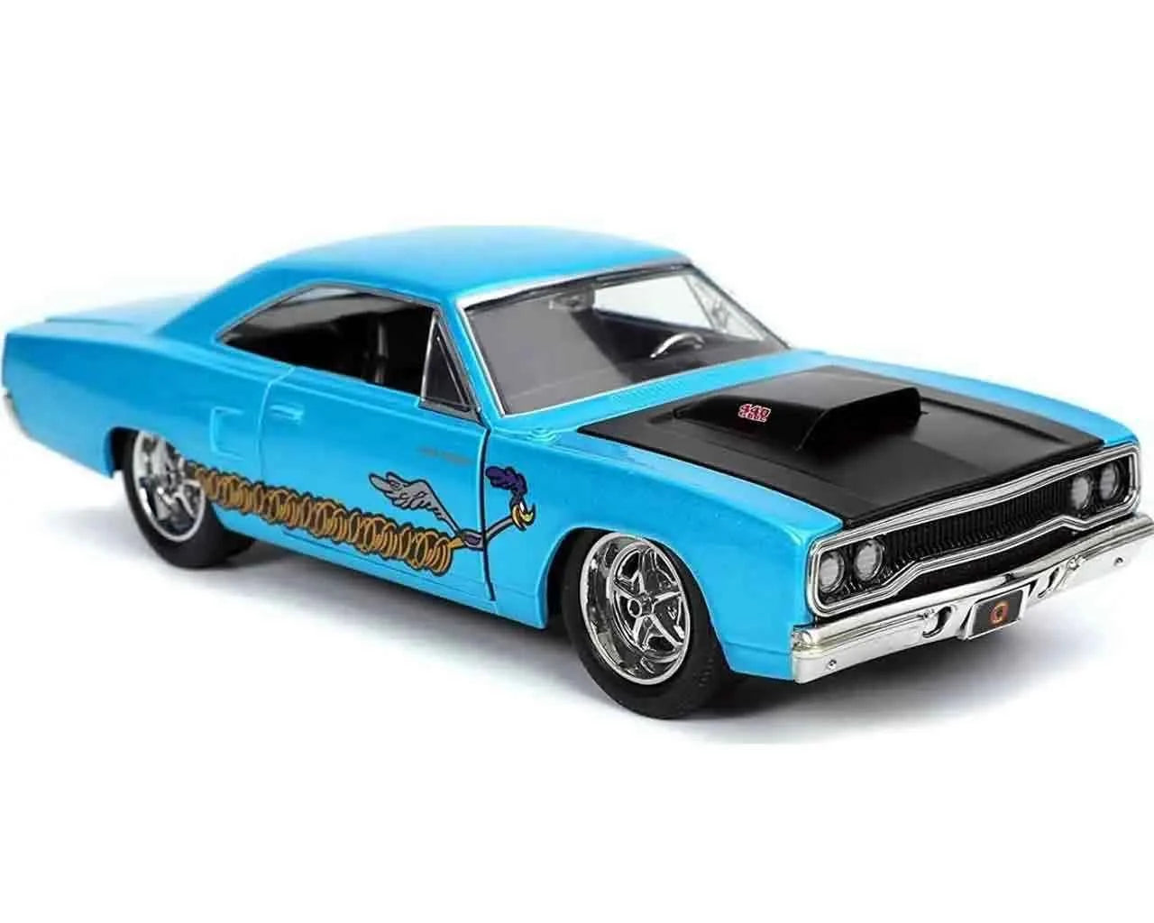 Jada Toys Looney Tunes 1970 Plymouth Road Runner & Wile E. Coyote – 1:24 Die-Cast Sammlerset