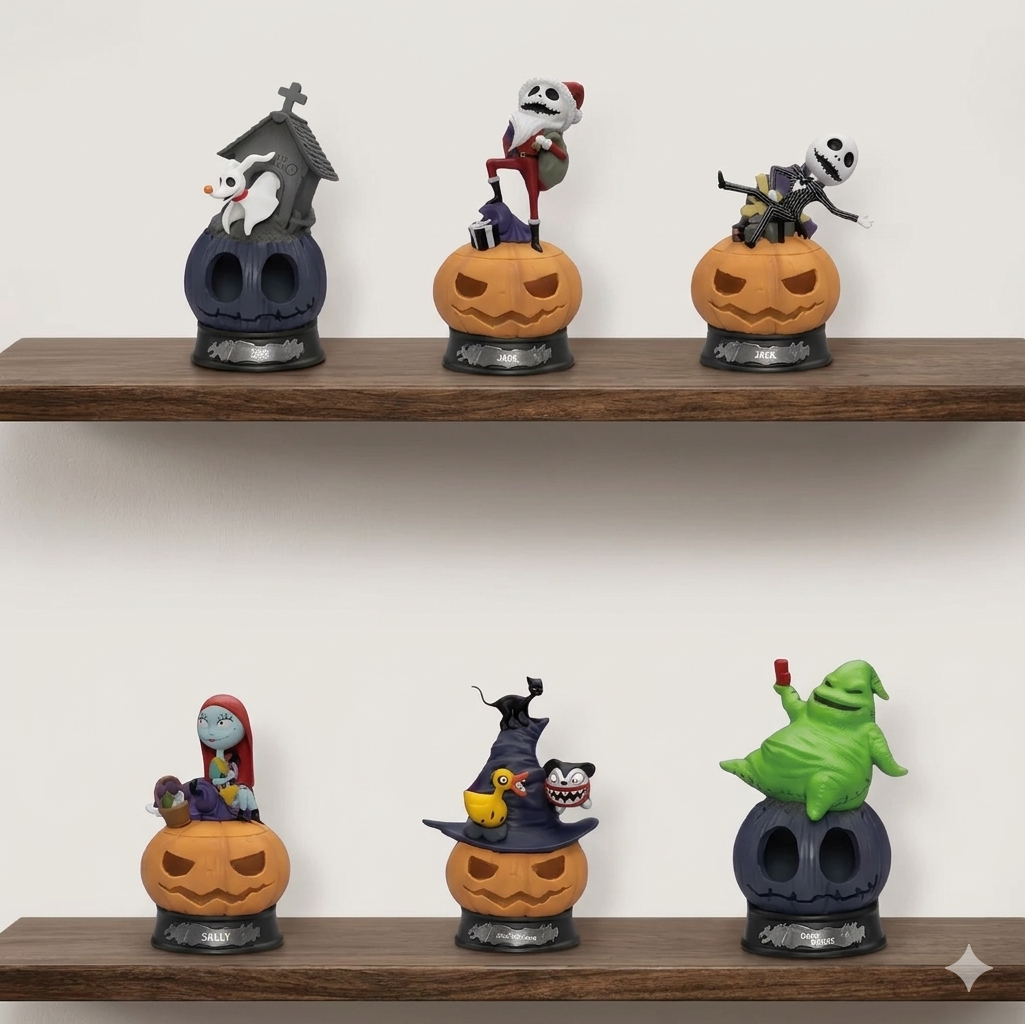 Beast Kingdom Mini D-Stage MDS-009 The Nightmare Before Christmas – 6er-Sammler-Set