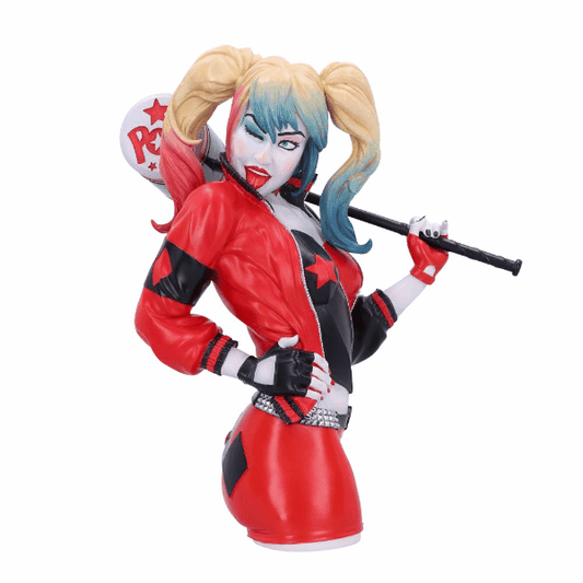 Nemesis Now DC Comics: Harley Quinn Sammlerbüste (30 cm) – Maid of Mischief