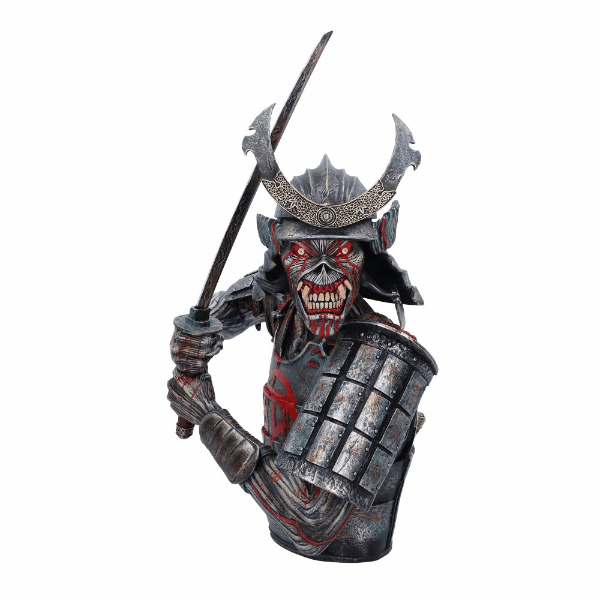 Nemesis Now Iron Maiden: Senjutsu Eddie – Große Samurai-Büste & Box (41 cm) - Actionfigurenwelt - Actionfigur Sammlerstück