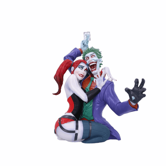 Nemesis Now DC Comics: The Joker & Harley Quinn Sammlerbüste (37,5 cm)