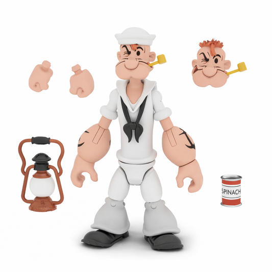 Boss Fight Studio Popeye Classics Wave 2: Popeye (Weißer Marine-Anzug) Actionfigur