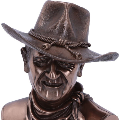 John Wayne Bronzene Büste (klein) Comancheros-Figur 18 cm