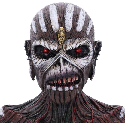Nemesis Now Iron Maiden: The Book of Souls Eddie Büste & Box (Klein) – 12,5 cm - Actionfigurenwelt - Actionfigur Sammlerstück