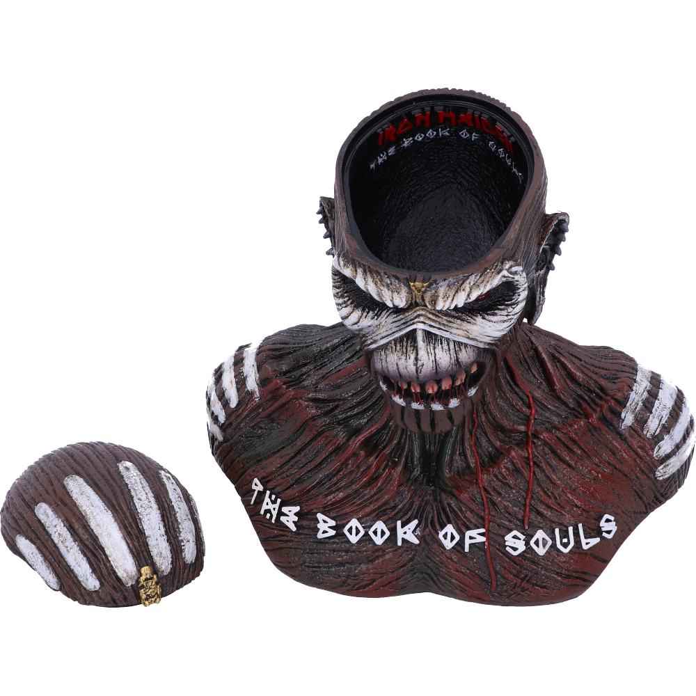 Nemesis Now Iron Maiden: The Book of Souls Eddie Büste & Box (Klein) – 12,5 cm - Actionfigurenwelt - Actionfigur Sammlerstück