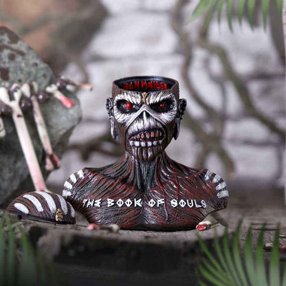 Nemesis Now Iron Maiden: The Book of Souls Eddie Büste & Box (Klein) – 12,5 cm - Actionfigurenwelt - Actionfigur Sammlerstück