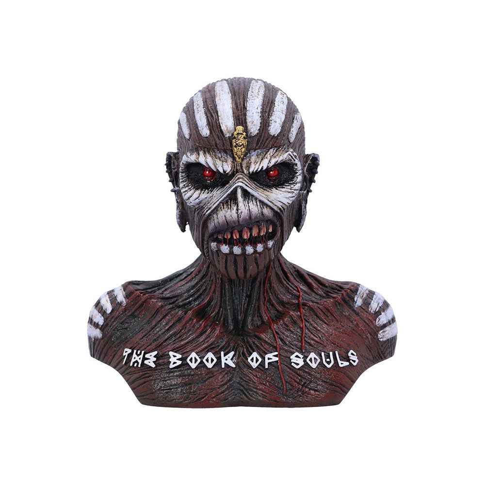 Nemesis Now Iron Maiden: The Book of Souls Eddie Büste & Box (Klein) – 12,5 cm - Actionfigurenwelt - Actionfigur Sammlerstück