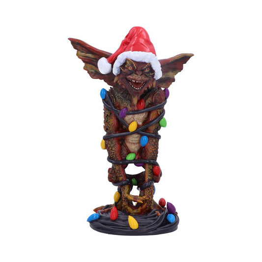 Gremlins Monster mit Irokesenschnitt in Lichterkette, 16,5 cm