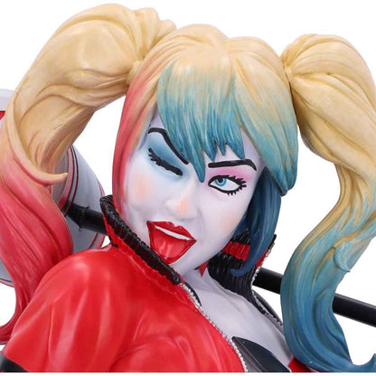 Nemesis Now DC Comics: Harley Quinn Sammlerbüste (30 cm) – Maid of Mischief