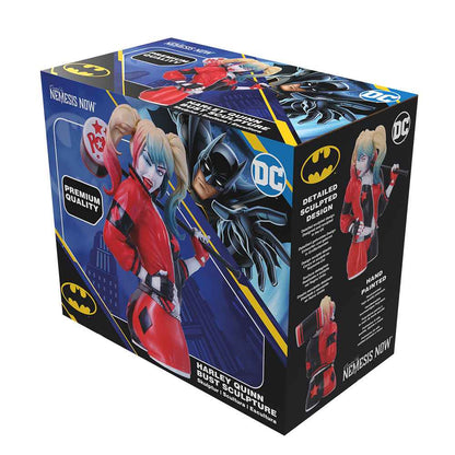 Nemesis Now DC Comics: Harley Quinn Sammlerbüste (30 cm) – Maid of Mischief