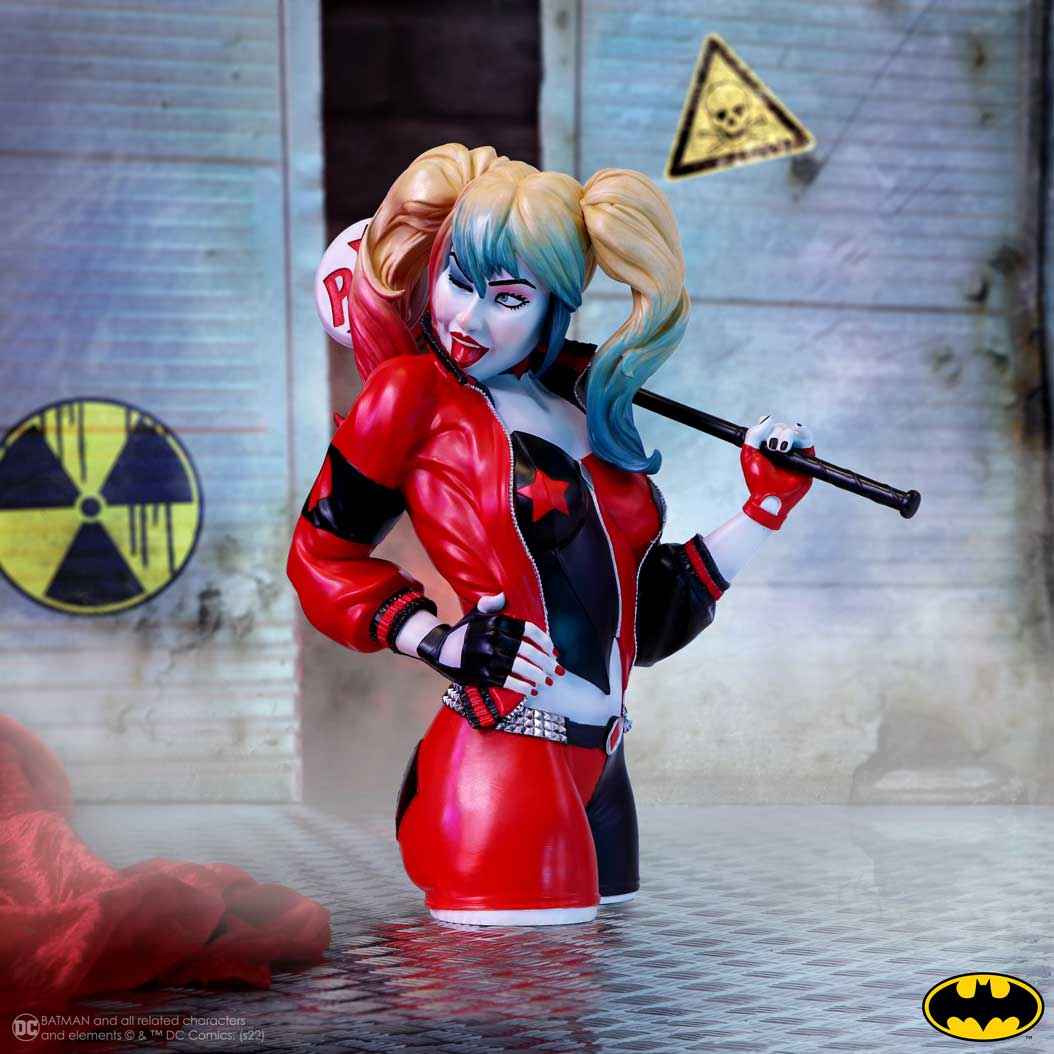 Nemesis Now DC Comics: Harley Quinn Sammlerbüste (30 cm) – Maid of Mischief