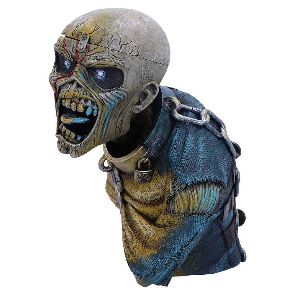 Nemesis Now Iron Maiden: Piece of Mind Eddie Büste & Box (Klein) – 12 cm - Actionfigurenwelt - Actionfigur Sammlerstück