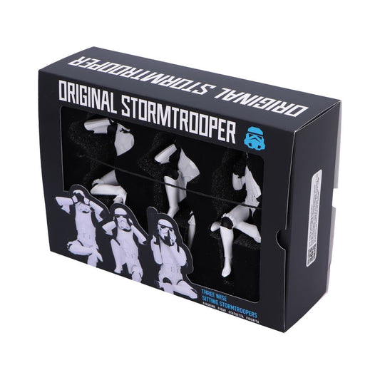 Original Stormtrooper Drei weise sitzende Stormtrooper Figuren 11cm