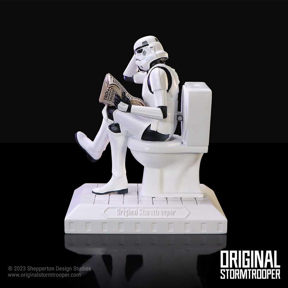 Original Stormtrooper Pooper Trooper auf einer Toilettenfigur