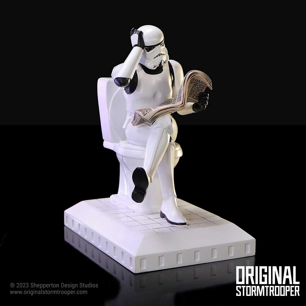 Original Stormtrooper Pooper Trooper auf einer Toilettenfigur