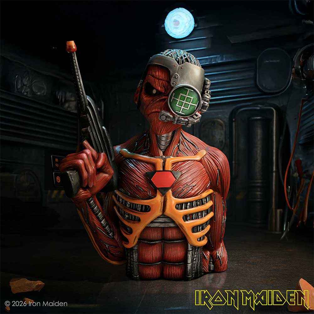 Nemesis Now Iron Maiden: Somewhere In Time Eddie Büste (29,8 cm) – Sammlerfigur - Actionfigurenwelt - Actionfigur Sammlerstück