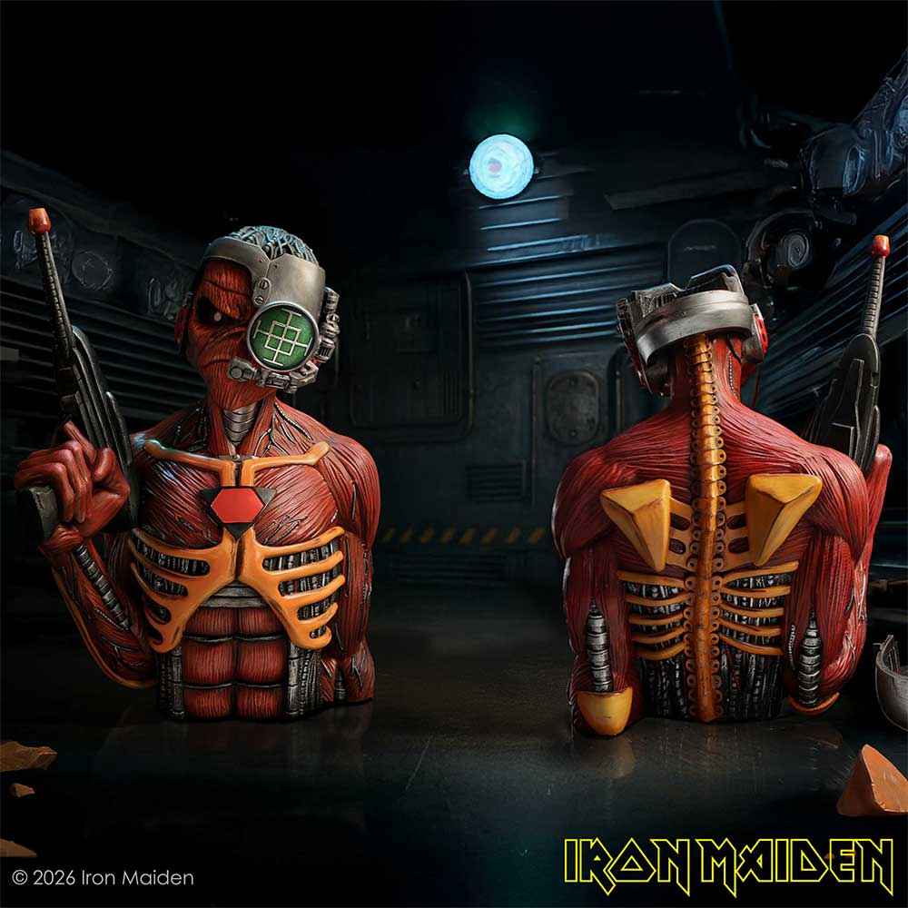 Nemesis Now Iron Maiden: Somewhere In Time Eddie Büste (29,8 cm) – Sammlerfigur - Actionfigurenwelt - Actionfigur Sammlerstück