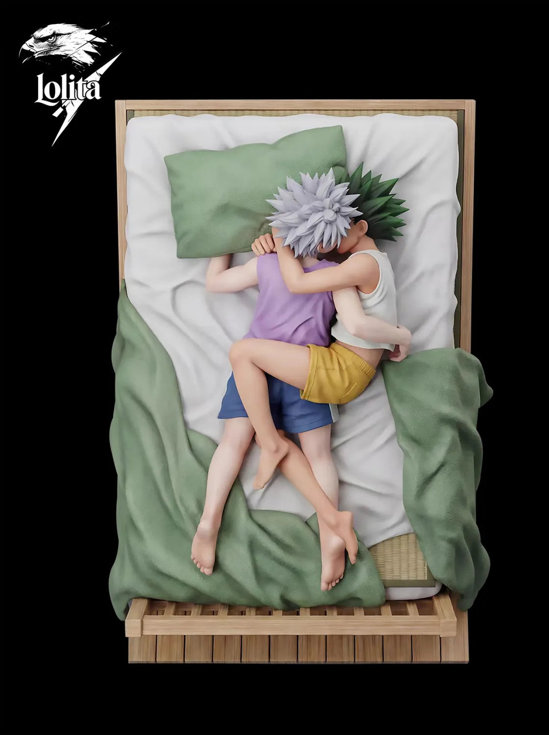 Lolita Studio HUNTER×HUNTER: Killua Zoldyck & Gon Freecss Bett-Szene – Premium Sammlerstatue (1/6 Skala)