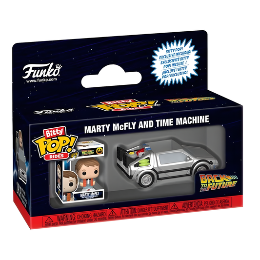 Funko Bitty POP! Rides: Zurück in die Zukunft – Marty McFly und Zeitmaschine Miniset