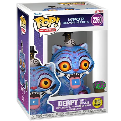 Funko POP! Animation: K-Pop: Demon Hunters – Derpy with Sussie (Glow-in-the-Dark) Vinylfigur (#2260)