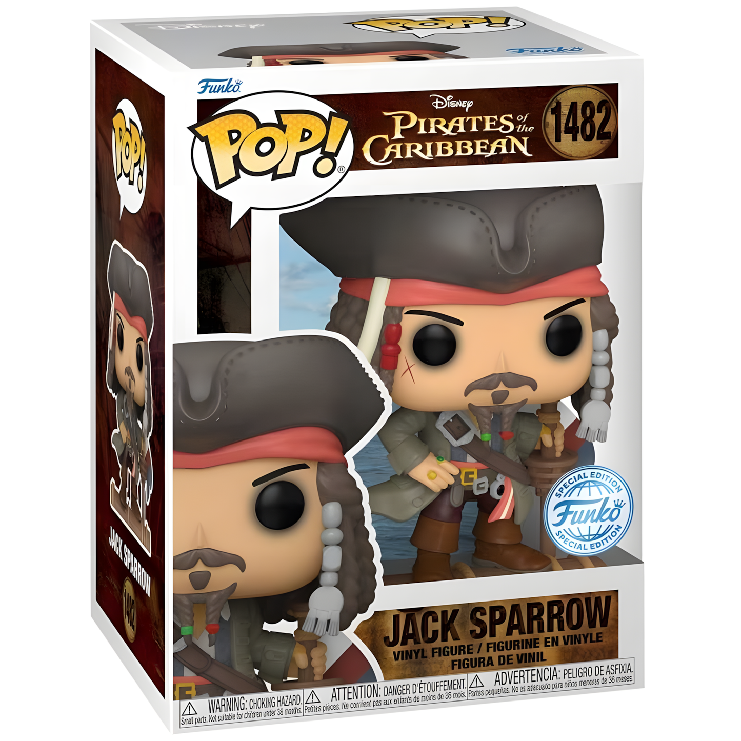 Funko POP! Movies: Fluch der Karibik – Captain Jack Sparrow (Sinkendes Boot) Vinylfigur (#1482) – Special Edition