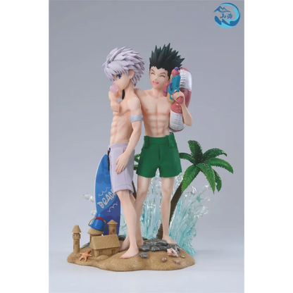 Shan Hai Studio HUNTER×HUNTER: Killua Zoldyck & Gon Freecss Beach Series – Premium Sammlerstatue (1/6 Skala)