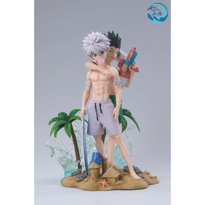 Shan Hai Studio HUNTER×HUNTER: Killua Zoldyck & Gon Freecss Beach Series – Premium Sammlerstatue (1/6 Skala)
