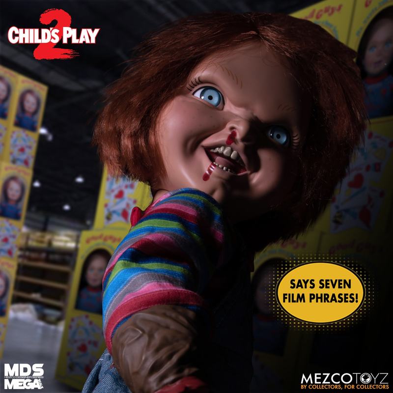 Child's Play 2: Talking Menacing Chucky sprechende Puppe 15" 38cm MEZCO TOYZ
